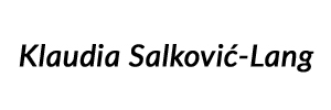 Das Logo :: salkovic.de
Klaudia Salkovic-Lang
Diplom Musikpädagogin im Hauptfach Jazzgesang Das Logo :: salkovic.de
Klaudia Salkovic-Lang
Diplom Musikpädagogin im Hauptfach Jazzgesang